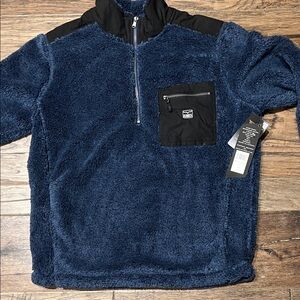 Kimes Ranch Navy and Black Fleece Jacket